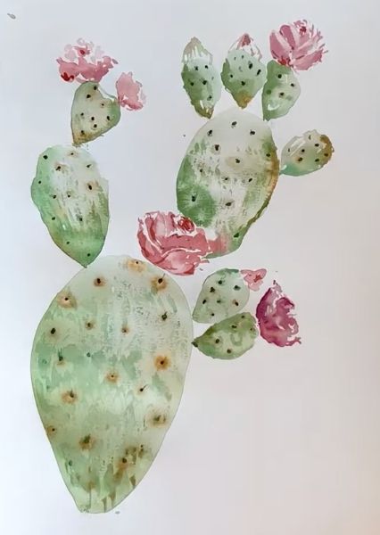 Aquarell Kaktus malen
